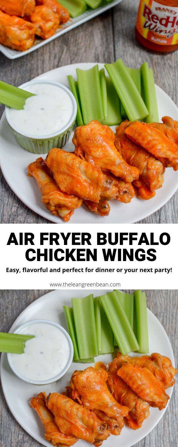 Air Fryer Buffalo Chicken Wings 25 This air fryer chicken wings recipe is quick, easy and flavorful. They're perfect for a weeknight dinner or a party appetizer and can be tossed in any sauce you like!